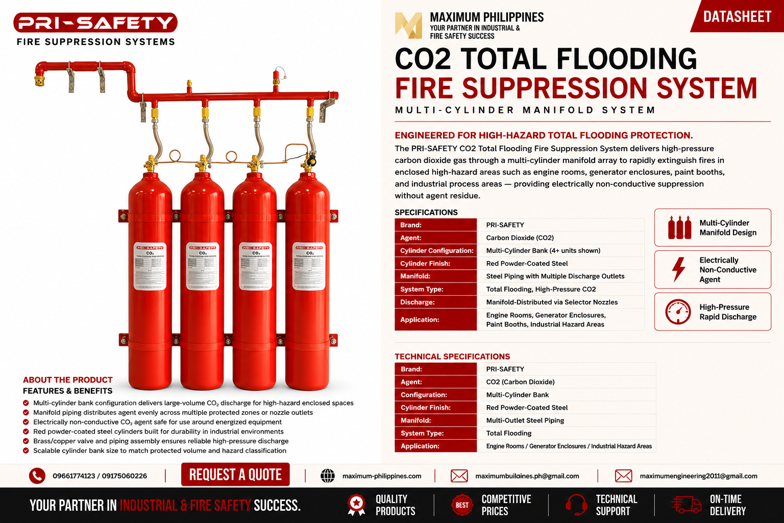 CO2 Total Flooding Fire Suppression System Brochure