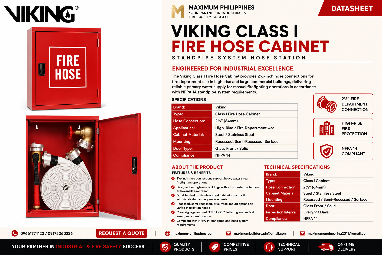 Fire Hose Cabinet (Class I) Brochure