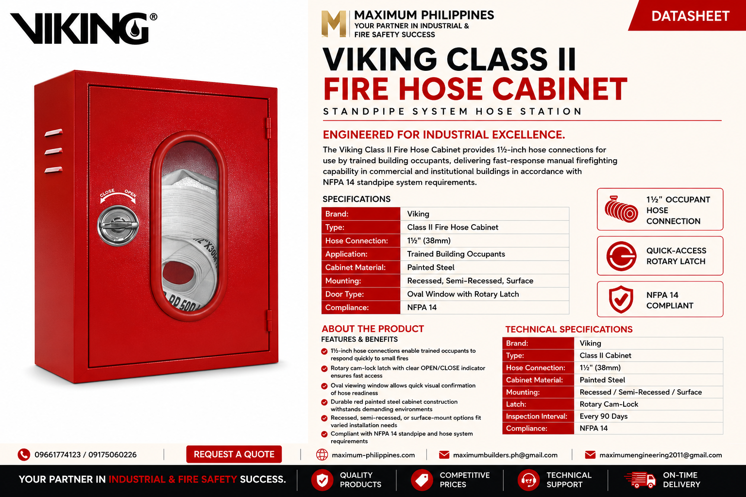 Fire Hose Cabinet (Class II) Brochure