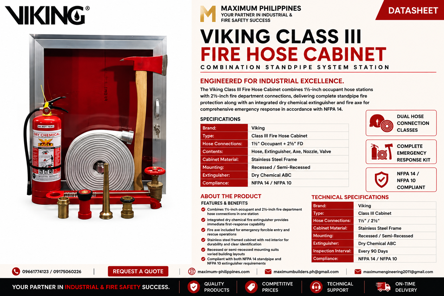 Fire Hose Cabinet (Class III) Brochure