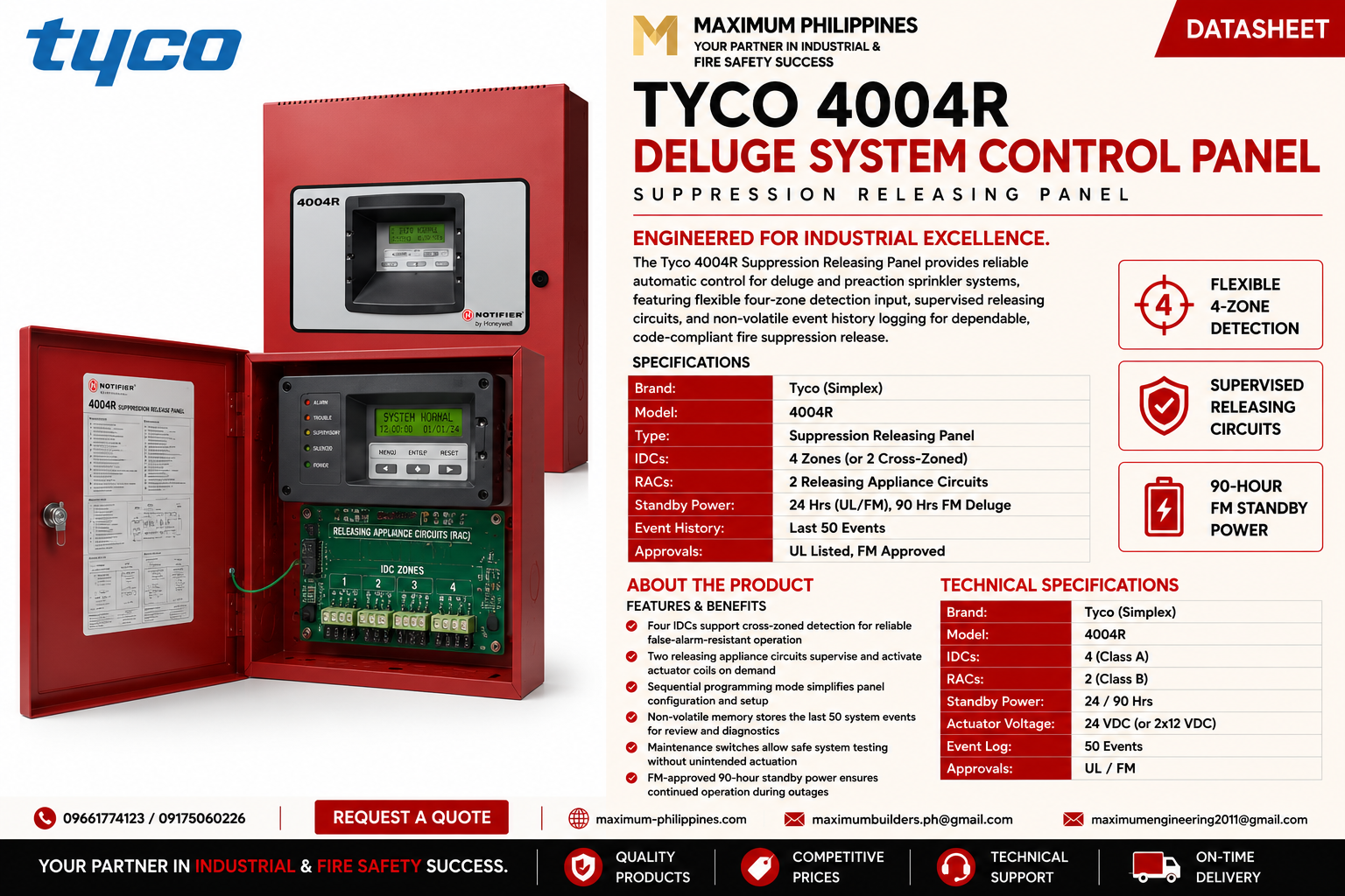 Deluge System Control Panel Brochure