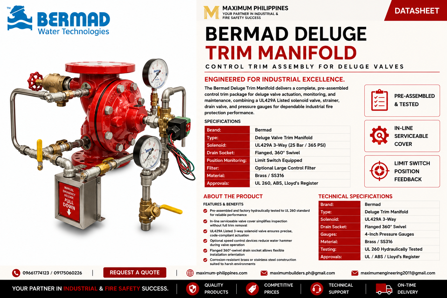 Deluge Trim Manifold Brochure