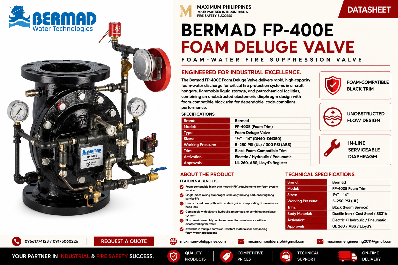 Foam Deluge Valve Brochure