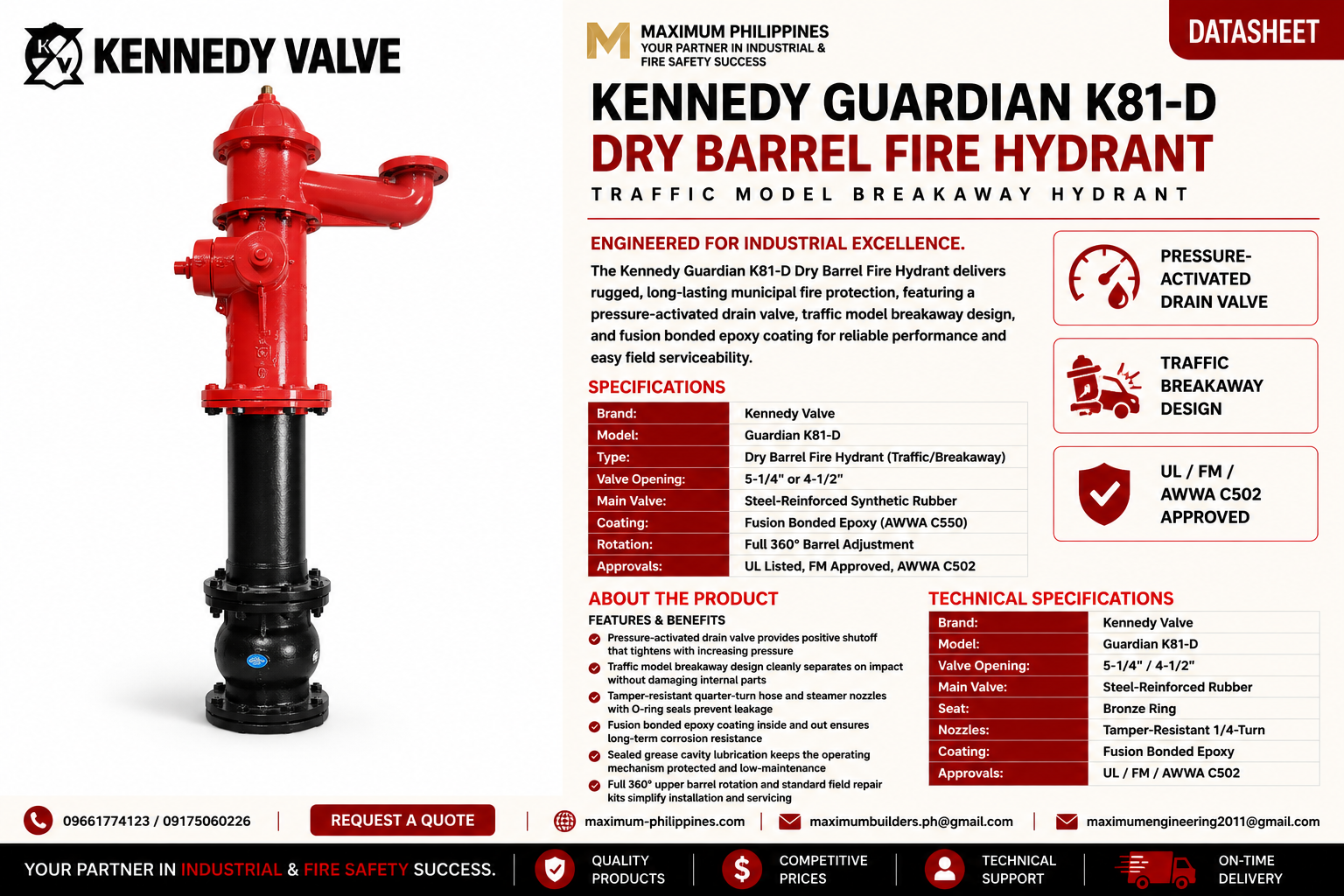 Dry Barrel Fire Hydrant Brochure
